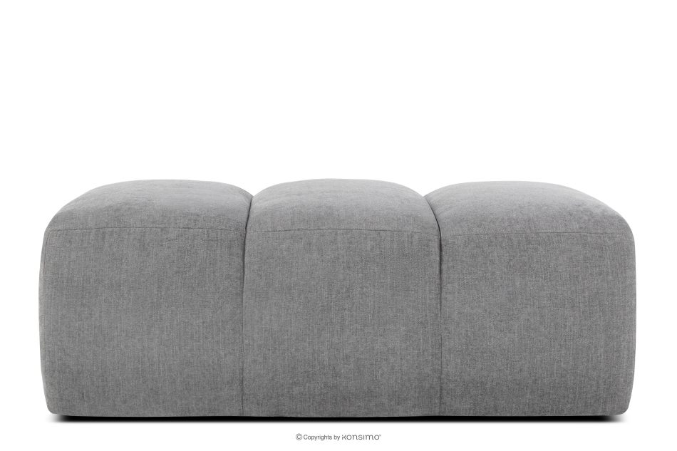 FLAVA Gesteppter Retro Modern Sitzhocker in Hellgrau Hellgrau - Foto 0