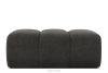 Gesteppter Retro Modern Sitzhocker in Graphit