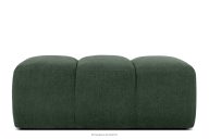 Gesteppter Retro Modern Sitzhocker in Dunkelgrün