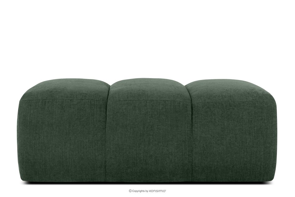 FLAVA Gesteppter Retro Modern Sitzhocker in Dunkelgrün Dunkelgrün - Foto 0