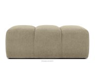 Gesteppter Retro Modern Sitzhocker in Sand