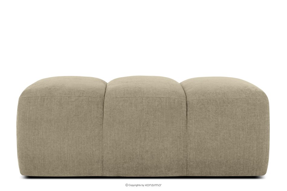FLAVA Gesteppter Retro Modern Sitzhocker in Sand Sandfarben - Foto 0