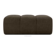 Gesteppter Retro Modern Sitzhocker in Braun