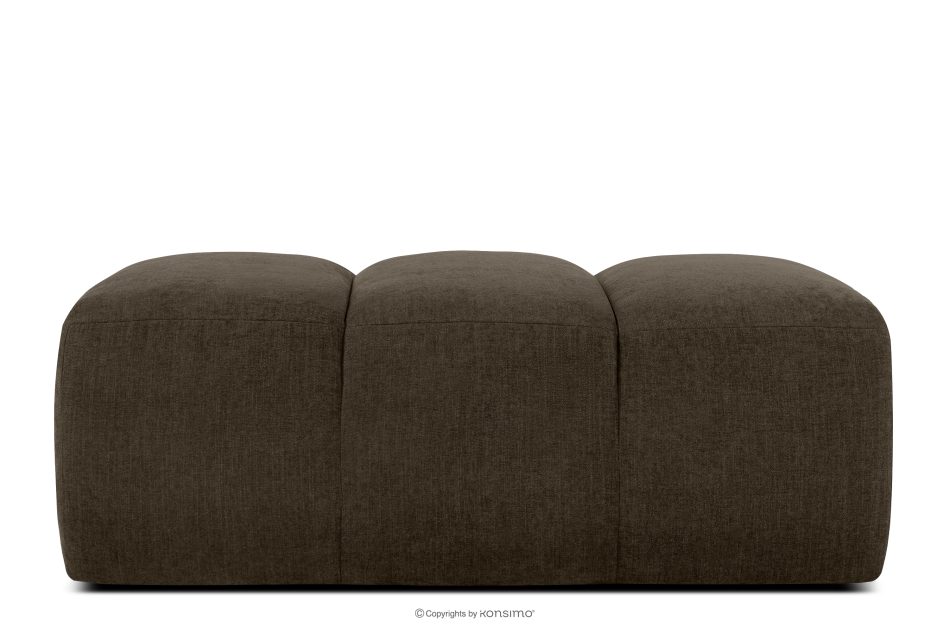 FLAVA Gesteppter Retro Modern Sitzhocker in Braun Braun - Foto 0