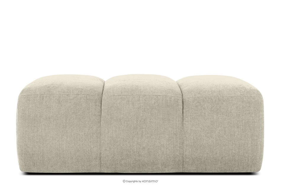 FLAVA Gesteppter Retro Modern Sitzhocker in Ecru Ecru - Foto 0