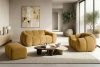 FLAVA Gesteppter Retro Modern Sessel in Honig Honigfarben - Foto 11