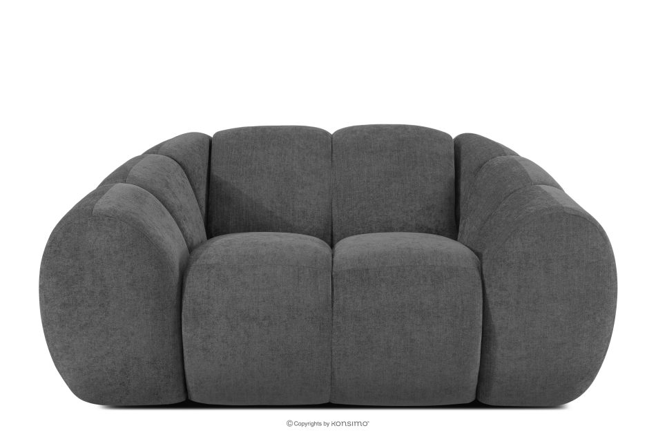 FLAVA Gesteppter Retro Modern Sessel in Grau Grau - Foto 0