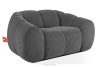 FLAVA Gesteppter Retro Modern Sessel in Grau Grau - Foto 3