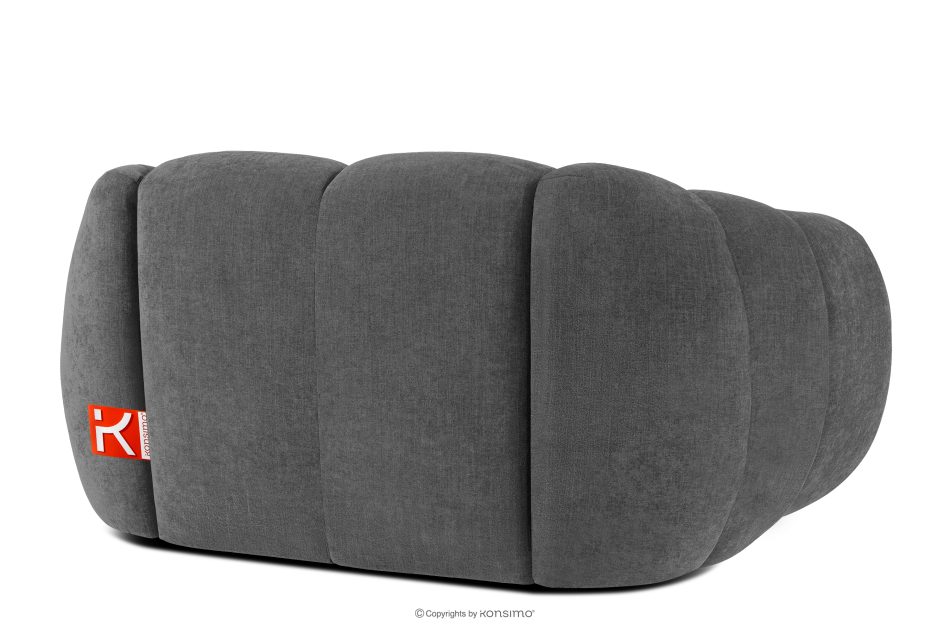 FLAVA Gesteppter Retro Modern Sessel in Grau Grau - Foto 3