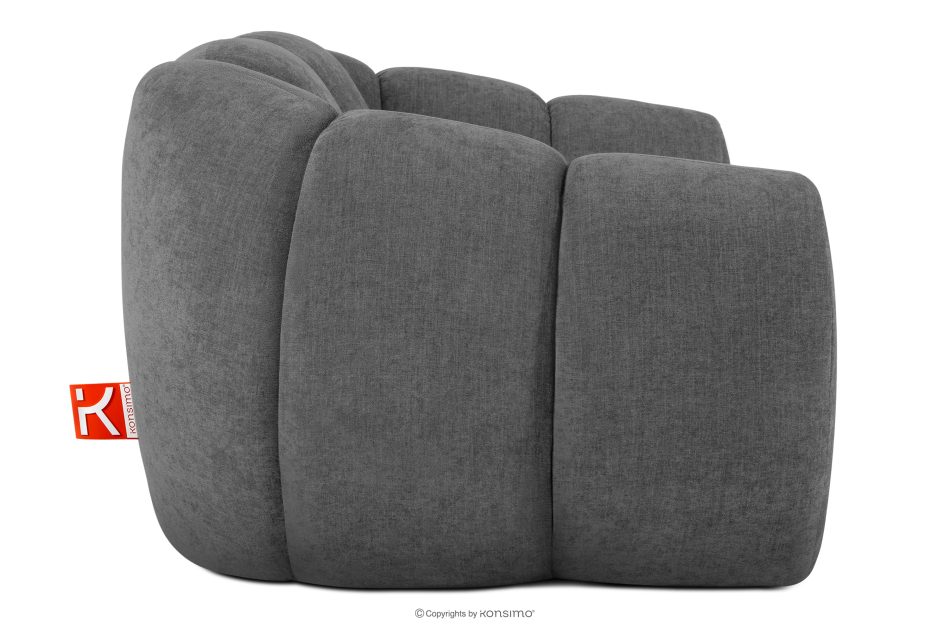 FLAVA Gesteppter Retro Modern Sessel in Grau Grau - Foto 4