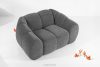 FLAVA Gesteppter Retro Modern Sessel in Grau Grau - Foto 2