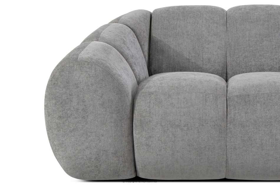 FLAVA Gesteppter Retro Modern Sessel in Hellgrau Hellgrau - Foto 7