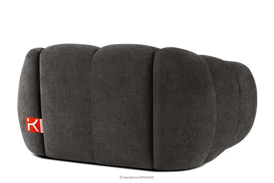 FLAVA Gesteppter Retro Modern Sessel in Graphit Graphit - Foto 3