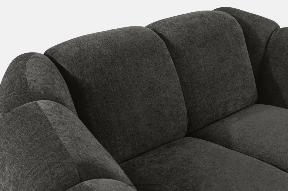 FLAVA Gesteppter Retro Modern Sessel in Graphit Graphit - Foto 6