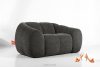 FLAVA Gesteppter Retro Modern Sessel in Graphit Graphit - Foto 10
