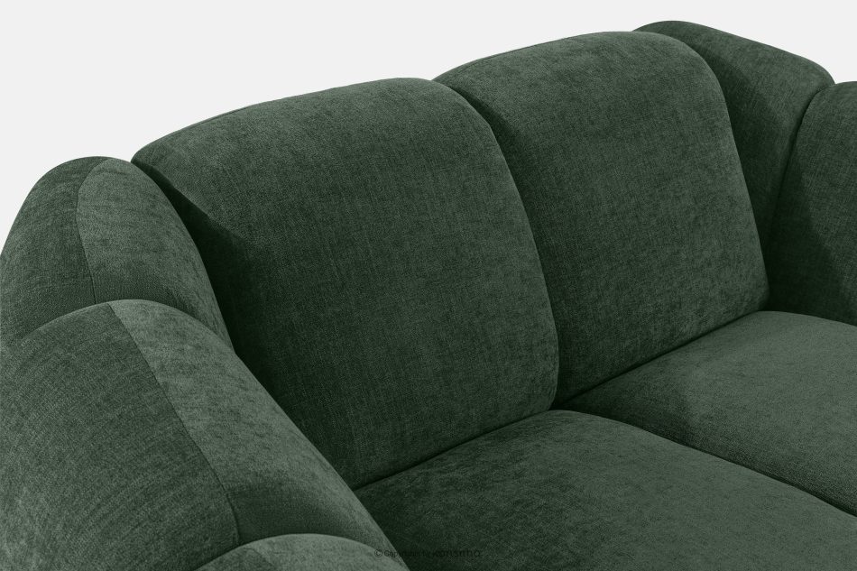 FLAVA Gesteppter Retro Modern Sessel in Dunkelgrün Dunkelgrün - Foto 6