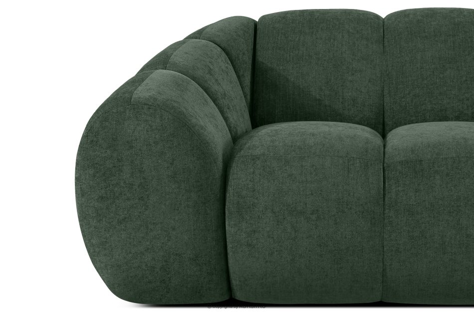 FLAVA Gesteppter Retro Modern Sessel in Dunkelgrün Dunkelgrün - Foto 7