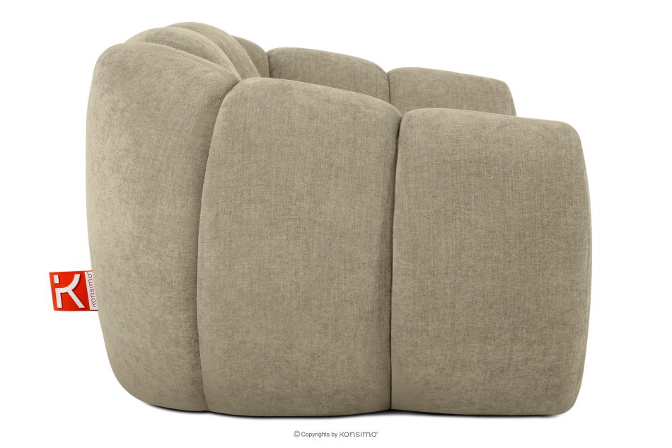 FLAVA Gesteppter Retro Modern Sessel in Sand Sandfarben - Foto 4