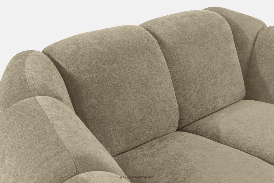 FLAVA Gesteppter Retro Modern Sessel in Sand Sandfarben - Foto 6