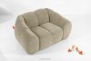FLAVA Gesteppter Retro Modern Sessel in Sand Sandfarben - Foto 2