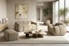 FLAVA Gesteppter Retro Modern Sessel in Sand Sandfarben - Foto 11