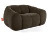 FLAVA Gesteppter Retro Modern Sessel in Braun Braun - Foto 3