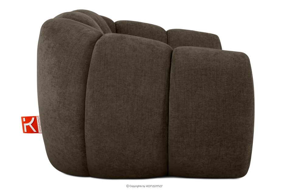 FLAVA Gesteppter Retro Modern Sessel in Braun Braun - Foto 4