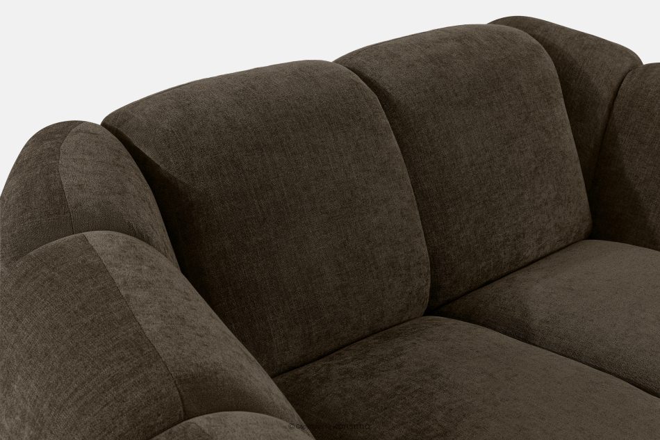 FLAVA Gesteppter Retro Modern Sessel in Braun Braun - Foto 6