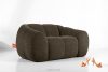 FLAVA Gesteppter Retro Modern Sessel in Braun Braun - Foto 10