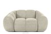 FLAVA Gesteppter Retro Modern Sessel in Ecru Ecru - Foto 1