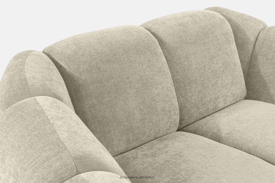 FLAVA Gesteppter Retro Modern Sessel in Ecru Ecru - Foto 6