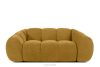 FLAVA Gestepptes Retro Modern Zweisitzer Sofa in Honig Honigfarben - Foto 1