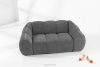 FLAVA Gestepptes Retro Modern Zweisitzer Sofa in Grau Grau - Foto 2