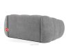 FLAVA Gestepptes Retro Modern Zweisitzer Sofa in Hellgrau Hellgrau - Foto 4