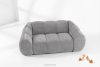 FLAVA Gestepptes Retro Modern Zweisitzer Sofa in Hellgrau Hellgrau - Foto 2