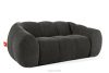 FLAVA Gestepptes Retro Modern Zweisitzer Sofa in Graphit Graphit - Foto 3