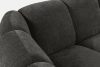 FLAVA Gestepptes Retro Modern Zweisitzer Sofa in Graphit Graphit - Foto 8