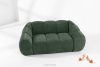 FLAVA Gestepptes Retro Modern Zweisitzer Sofa in Dunkelgrün Dunkelgrün - Foto 2