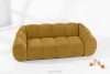 FLAVA Gestepptes Retro-Modern-Dreisitzer-Sofa in Honig Honigfarben - Foto 2