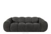 FLAVA Gestepptes Retro-Modern-Dreisitzer-Sofa in Graphit Graphit - Foto 1