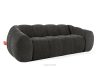 FLAVA Gestepptes Retro-Modern-Dreisitzer-Sofa in Graphit Graphit - Foto 3