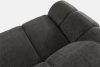 FLAVA Gestepptes Retro-Modern-Dreisitzer-Sofa in Graphit Graphit - Foto 5