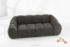 FLAVA Gestepptes Retro-Modern-Dreisitzer-Sofa in Graphit Graphit - Foto 2