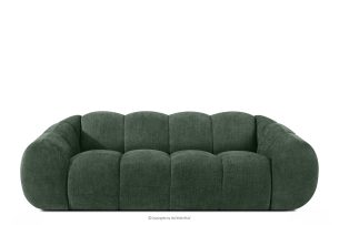 FLAVA, https://konsimo.de/kollektion/flava/ Gestepptes Retro-Modern-Dreisitzer-Sofa in Dunkelgrün Dunkelgrün - Foto
