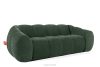 FLAVA Gestepptes Retro-Modern-Dreisitzer-Sofa in Dunkelgrün Dunkelgrün - Foto 3