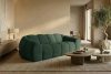 FLAVA Gestepptes Retro-Modern-Dreisitzer-Sofa in Dunkelgrün Dunkelgrün - Foto 9