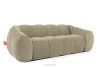 FLAVA Gestepptes Retro-Modern-Dreisitzer-Sofa in Sand Sandfarben - Foto 3