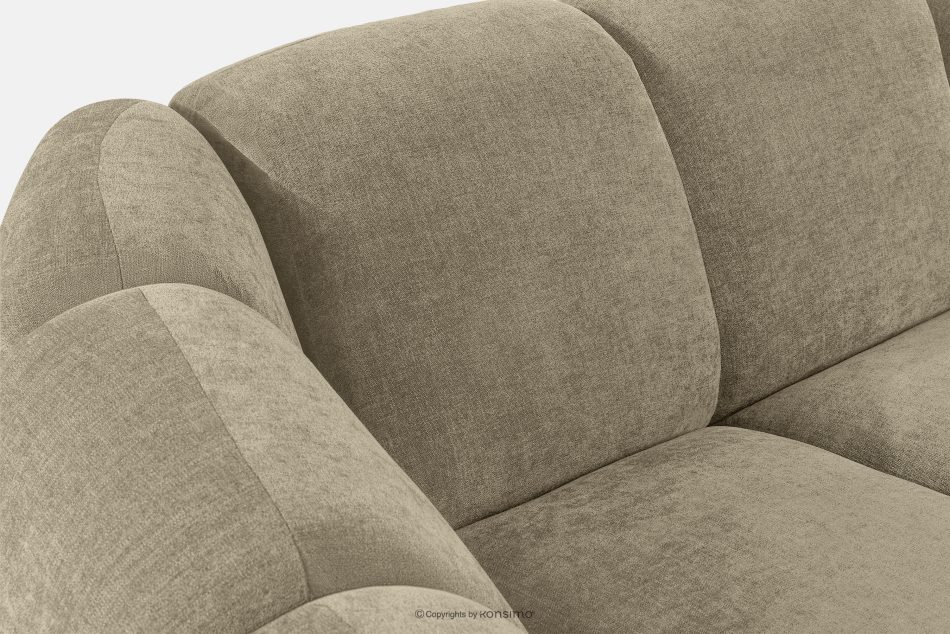 FLAVA Gestepptes Retro-Modern-Dreisitzer-Sofa in Sand Sandfarben - Foto 7