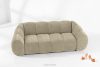 FLAVA Gestepptes Retro-Modern-Dreisitzer-Sofa in Sand Sandfarben - Foto 2