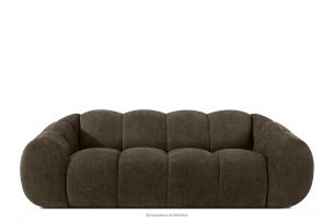 FLAVA, https://konsimo.de/kollektion/flava/ Gestepptes Retro-Modern-Dreisitzer-Sofa in Braun Braun - Foto